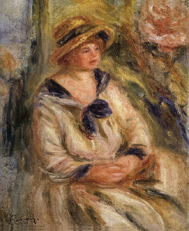 Pierre-Auguste Renoir Etude pour un portrait oil painting image